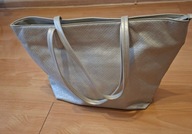 Street One Hello Love duża pojemna srebrna damska torebka na ramię