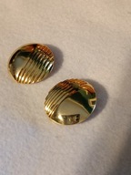 Eleganckie klipsy w kolorze złota