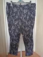 spodnie materiał dżins chinos proste wzorek c&a canda 46 wysoki stan