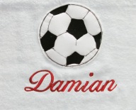 RĘCZNIK KĄPIELOWY Z HAFTEM 140 cm x 70 cm Paulinex