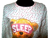 Piżama damska OCIEPLANA długi rękaw BAWEŁNA r. S