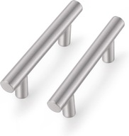 Uchwyt meblowy reling do szuflad szafek kolor srebrny ze stali 10szt 127 mm