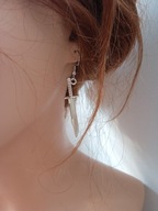 Kolczyki noże sztylet gothic goth