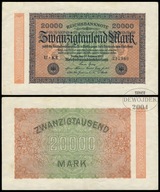 BNN - NIEMCY 20000 Marek 1923 U-KE 217969 małe cyfry # P85 # VF++