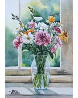 Obraz akwarela Kwiaty Denys Tsarenko Oryginał