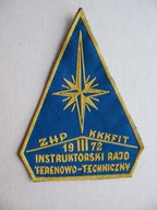 ZHP RAJD INSTRUKTORSKI stara NASZYWKA 1972