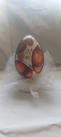 Pisanka jajko 15cm zdobiona ręcznie decoupage DJ15