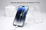 Zestaw akcesoriów Etui + szkło + kabel USB-C komplet do iPhone 17 Pro