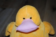 pluszak maskotka fajna kaczka kaczuszka