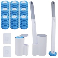 JEDNORAZOWA SZCZOTKA DO CZYSZCZENIA WC TOALETY ANTYBAKTERYJNA + 54 WKŁADY