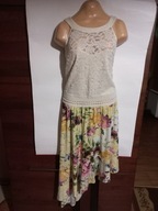 Sukienka Bonprix 46 48 asymetryczna koronkowa jak nowa