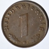 III Rzesza. 1 reichspfennig 1939 G