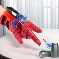 2SZT.Rękawica z PRZYSSAWKĄ z LINKĄ Spider Man Strzelająca Ściąganie Automat
