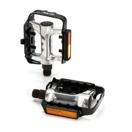 Pedały platformowe XLC MTB PD-M03, 9/16" czarno-srebrne