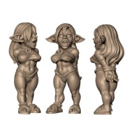 Goblin Captive Slave Gobliśki Jeniec Niewolnik NPC Pinup verB RPG Druk 3D