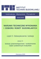 Warunki techniczne Izolacje przeciwwilgociowe i wodochronne 408/2005 ITB