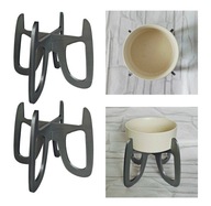 2 x Stojak na miskę o średnicy do 11 cm, podwyższenie 10 cm dla małych psów