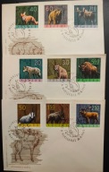 !! ZWIERZĘTA - POLSKA 1965 - 3 KOPERTY FDC - STAN BDB !!