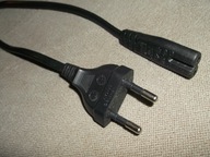 Kabel zasilający ÓSEMKA 2x0,75 1m Klasyczna -- 100 cm - KRÓTKI KABEL ósemka