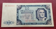 20 ZŁOTYCH 1948 ser.KE st.+3/-2