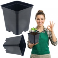 DONICZKA PRODUKCYJNA DO ROZSADZANIA TWORZYWO SZTUCZNE 9X9X9,5CM 100SZT