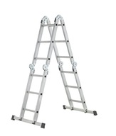 DRABINA 4x4, PRZEGUBOWA, TELESKOPOWA, ROZKŁADANA, PRZYSTAWNA, ALUMINIUM