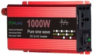 PRZETWORNICA NAPIĘCIA SAMOCHODOWA 12V na 230V 1000W SINUS CZYSTA SINUSOIDA