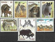RWANDA ssaki Mi 1283-90**