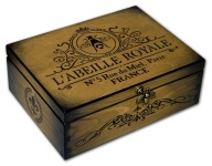 SZKATUŁKA / HERBACIARKA drewniana L'ABEILLE ROYALE France Paris