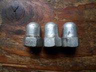 Nakrętki pełne do osi kół rowerowych 9/16