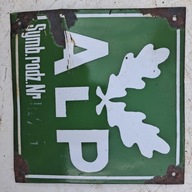 tablica informacyjna ostrzegawcza tloczona