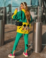 ZOCCO Dwu częściowy luźny komplet dres Disney