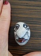 PRZYCISK DO PAPIERU MALOWANY KAMYK HAND MADE PAINT