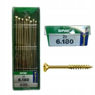 SPAX Wkręty do drewna 6x180mm PZ2 20 szt