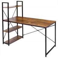 Biurko LoftInspired 120x64x120 cm Dąb Postarzany Loft Industrial