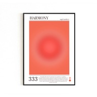 PLAKAT, LICZBY ANIELSKIE, AURA POSTER, 333, PLAKATY NA ŚCIANĘ, B2 50x70