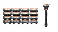 16x sztuk WKŁADY GILLETTE FUSION 5 POWER NOŻYKI DO GOLENIA + RĄCZKA