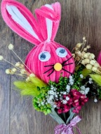 Palma Wielkanocna Zajączek dla Dzieci Kolorowa Ręcznie Wykonana