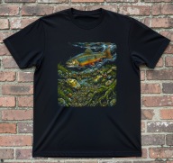 Koszulka z pstrągiem. T-schirt pstrąg Rozmiary w opisie