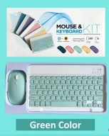 GREEN Kolorowa Bezprzewodowa Klawiatura + mysz do tabletów android iPadów