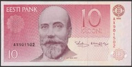 Estonia 10 koron 1992 - Jakob Hurt - AX - stan bankowy UNC