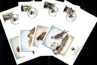 Islandia - 4 Koperty FDC / WWF - 777-780 ( Fauna - ptaki - Sokoły ) 1992 r.