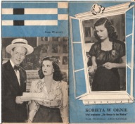 KOBIETA W OKNIE -film amerykański -program kinowy -lata 50-te