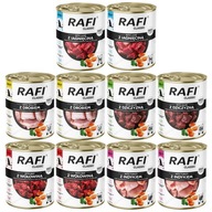ZESTAW Dolina Noteci Rafi Classic karma MOKRA dla psa MIX SMAKÓW 10x 800g