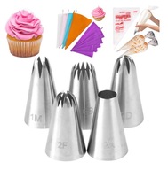 Tylki Cukiernicze DUŻE 5szt 1M 2D 1A Rękaw Silikonowy 30cm Rękaw Jed. 5szt.