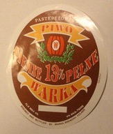 ETYKIETA - BROWAR WARKA - WARKA - PIWO CIEMNE PEŁNE
