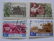 ZSRR - rolnictwo - zestaw - Mi. 2453-54, 2496, 2512 kasowane