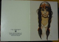 mal. DANUTA MUSZYŃSKA-ZAMORSKA - DZIEWCZYNKA Z warkoczami - karnet