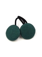 Momilio handmade Gumeczki do włosów lniane zielone