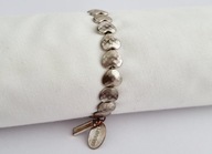 BRANSOLETA STARA ELEMENTY METALOWE SERDUSZKA